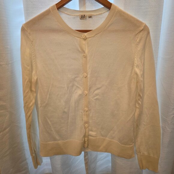 GAP Sweaters - Gap Woman's Cardigan Sweater White Size Large